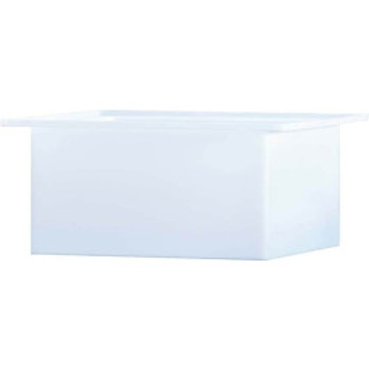 An image of a 61 Gallon PE Ronco White Rectangular Open Top Tank | 36X24X18PE