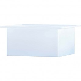 82 Gallon PP Ronco White Rectangular Open Top Tank | 36X24X24PP