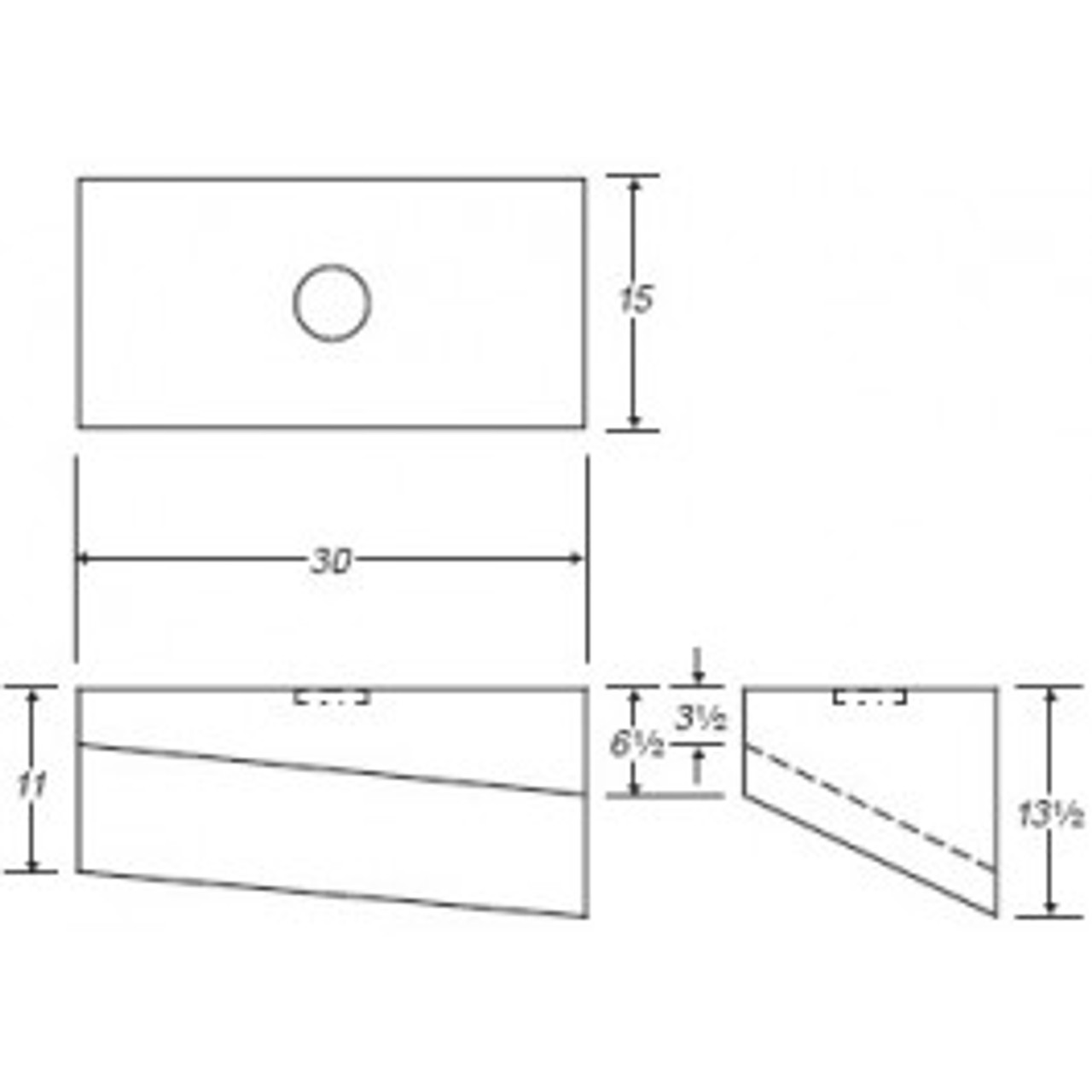 An image of a 30 Gallon Marine Fresh Water Tank | B202