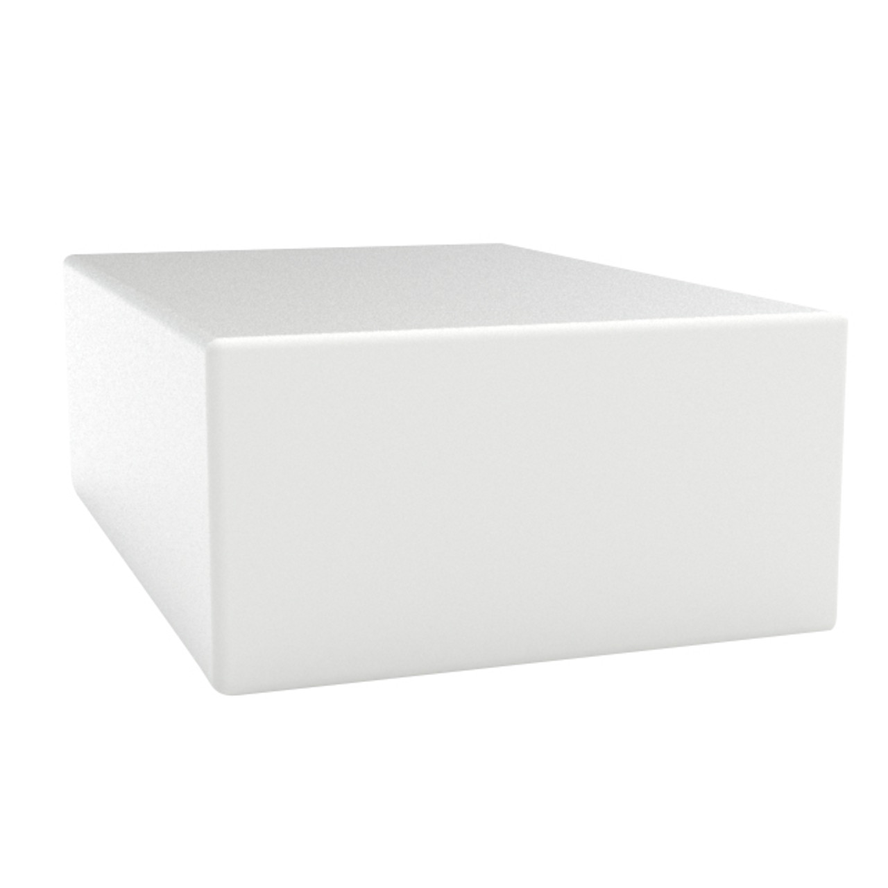 An image of a 110 Gallon PE Ronco White Rectangular Open Top Tank | 48X24X24PE