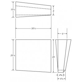 26 Gallon Marine Fresh Water Tank | B338