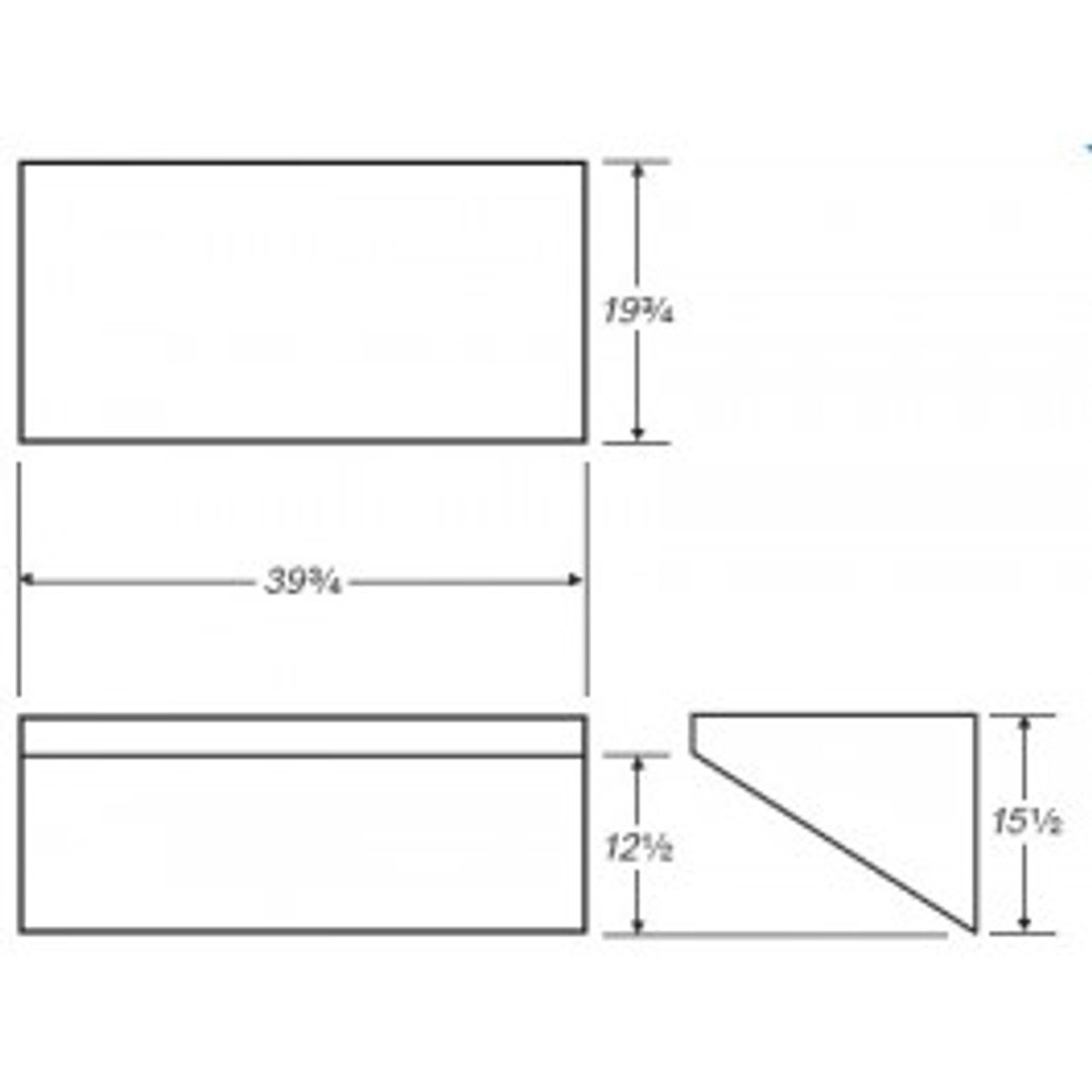 An image of a 9 Gallon RV Fresh Water Tank | RVB442