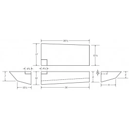 13 Gallon Marine Fresh Water Tank | B419