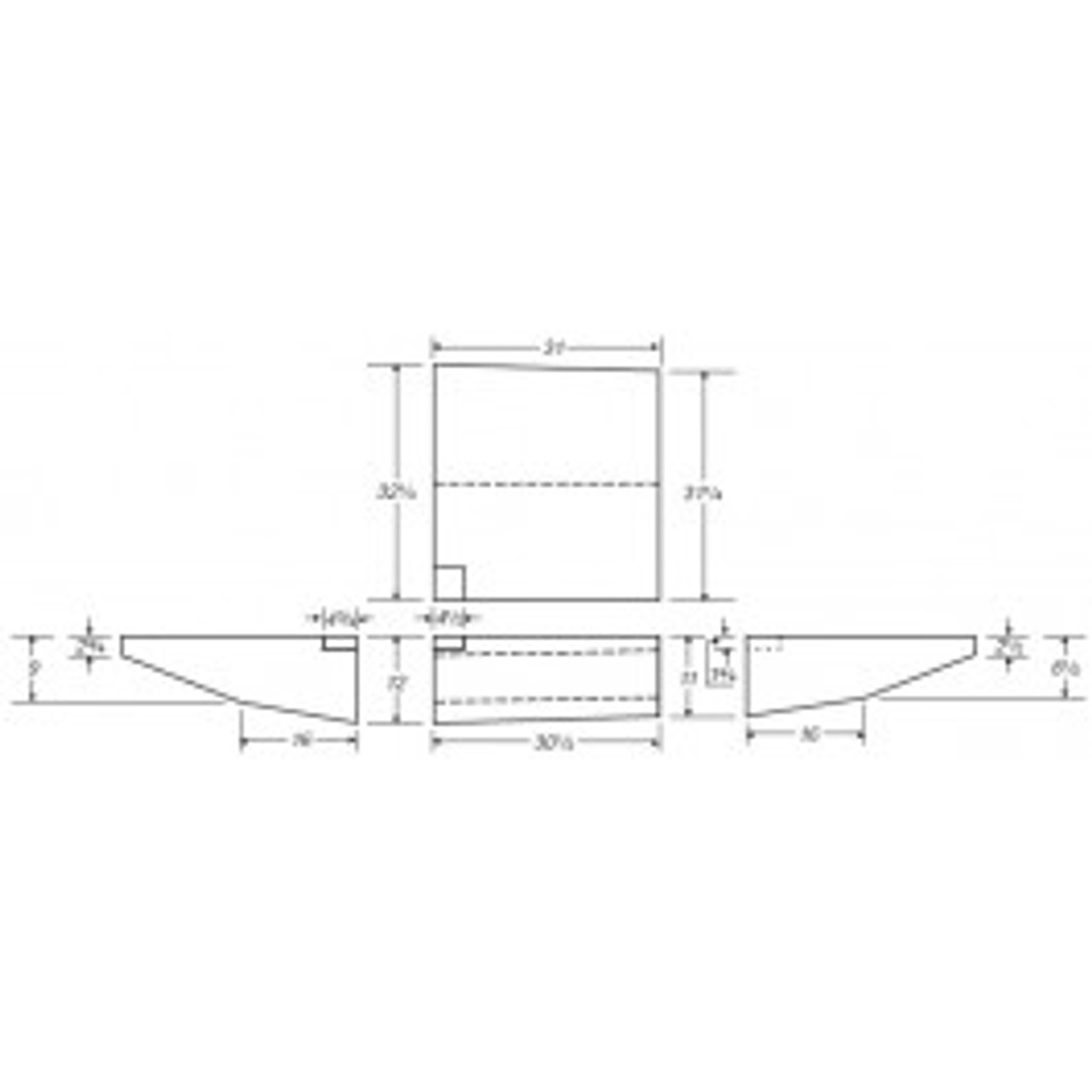 An image of a 35 Gallon RV Fresh Water Tank | RVB147