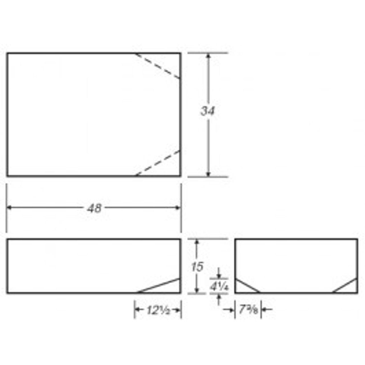 An image of a 36 Gallon RV Fresh Water Tank | RVB254