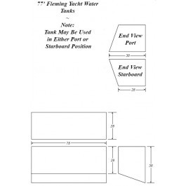 280 Gallon Marine Fresh Water Tank | B435