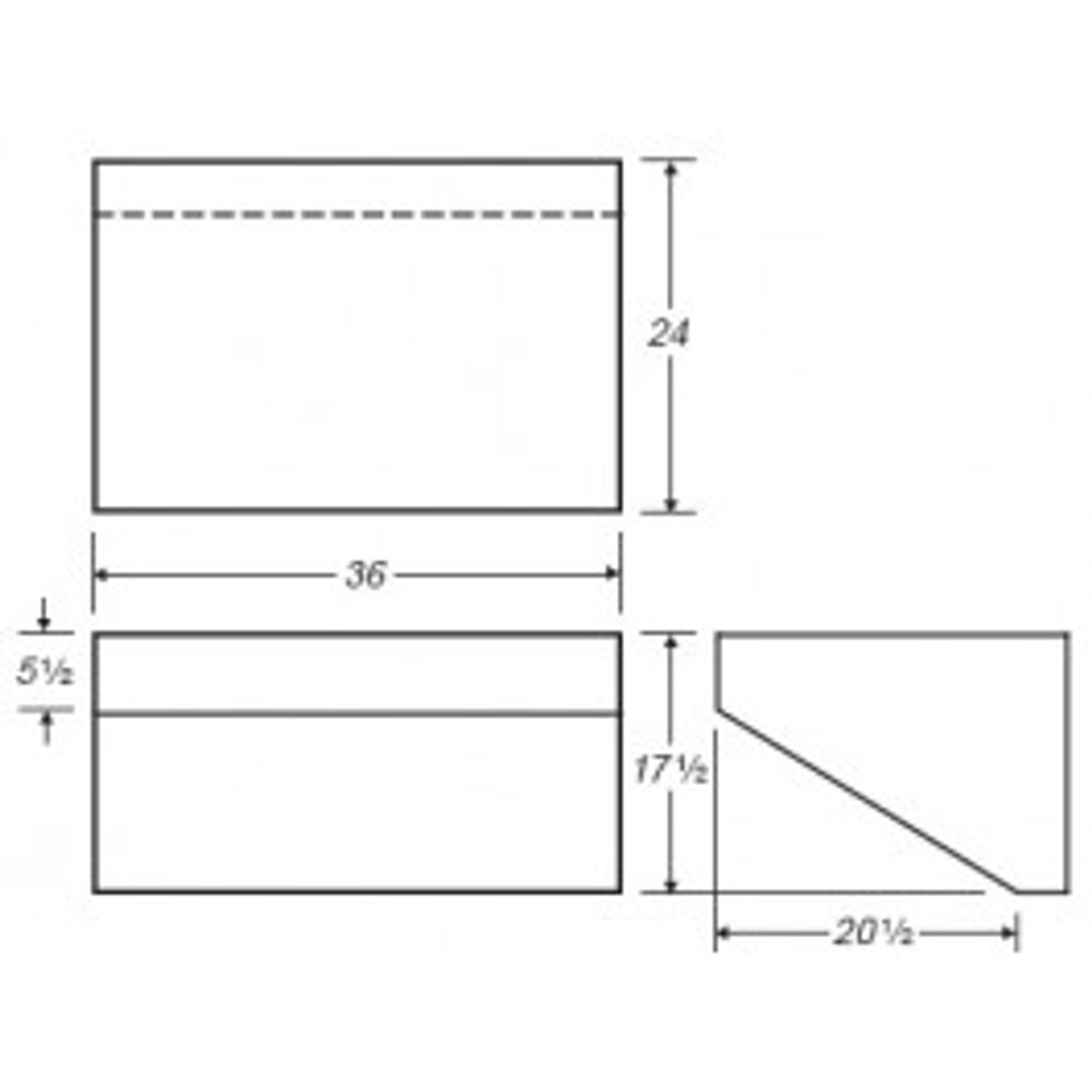 An image of a 190 Gallon RV Fresh Water Tank | B506