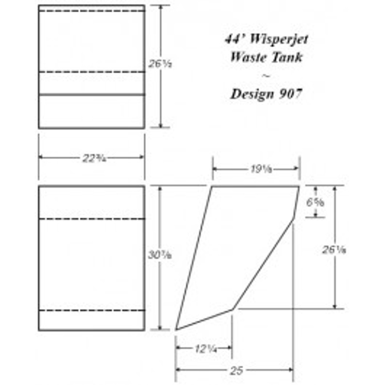 An image of a 42 Gallon RV Holding Tank | RV106H