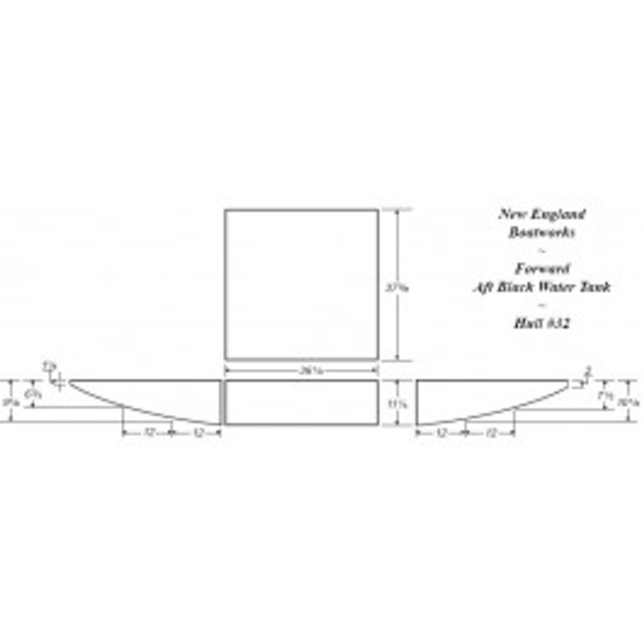 An image of a 32 Gallon RV Fresh Water Tank | RVB316