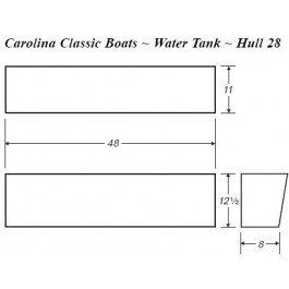 20 Gallon Marine Fresh Water Tank | B461