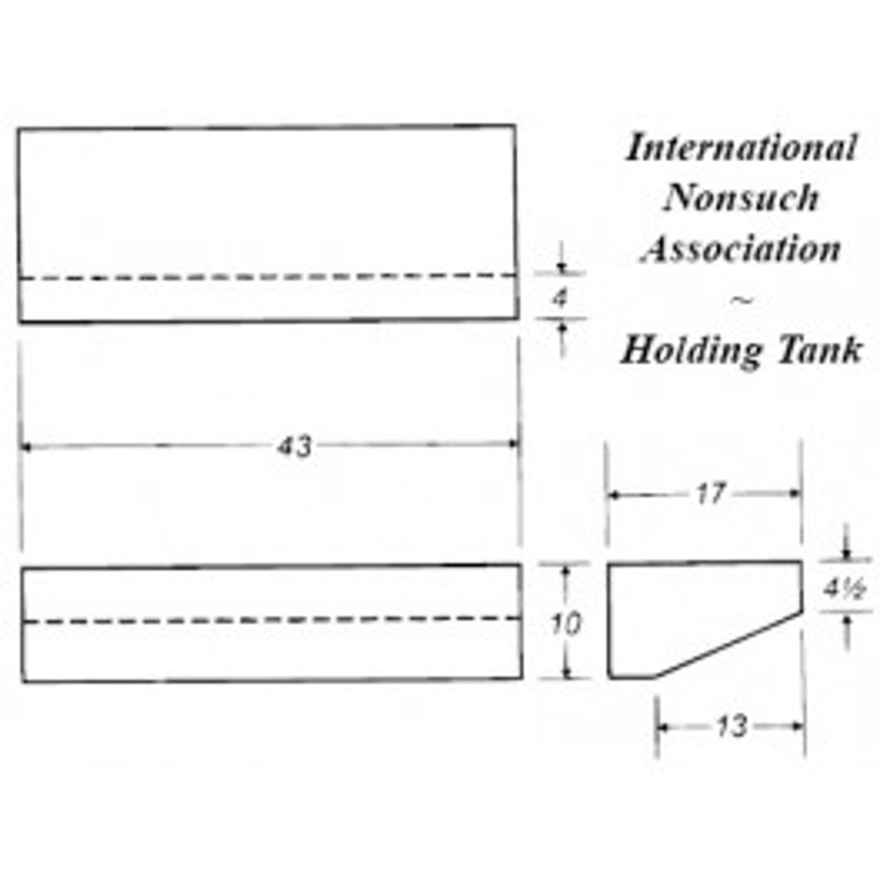 An image of a 65 Gallon Marine Fresh Water Tank | B283