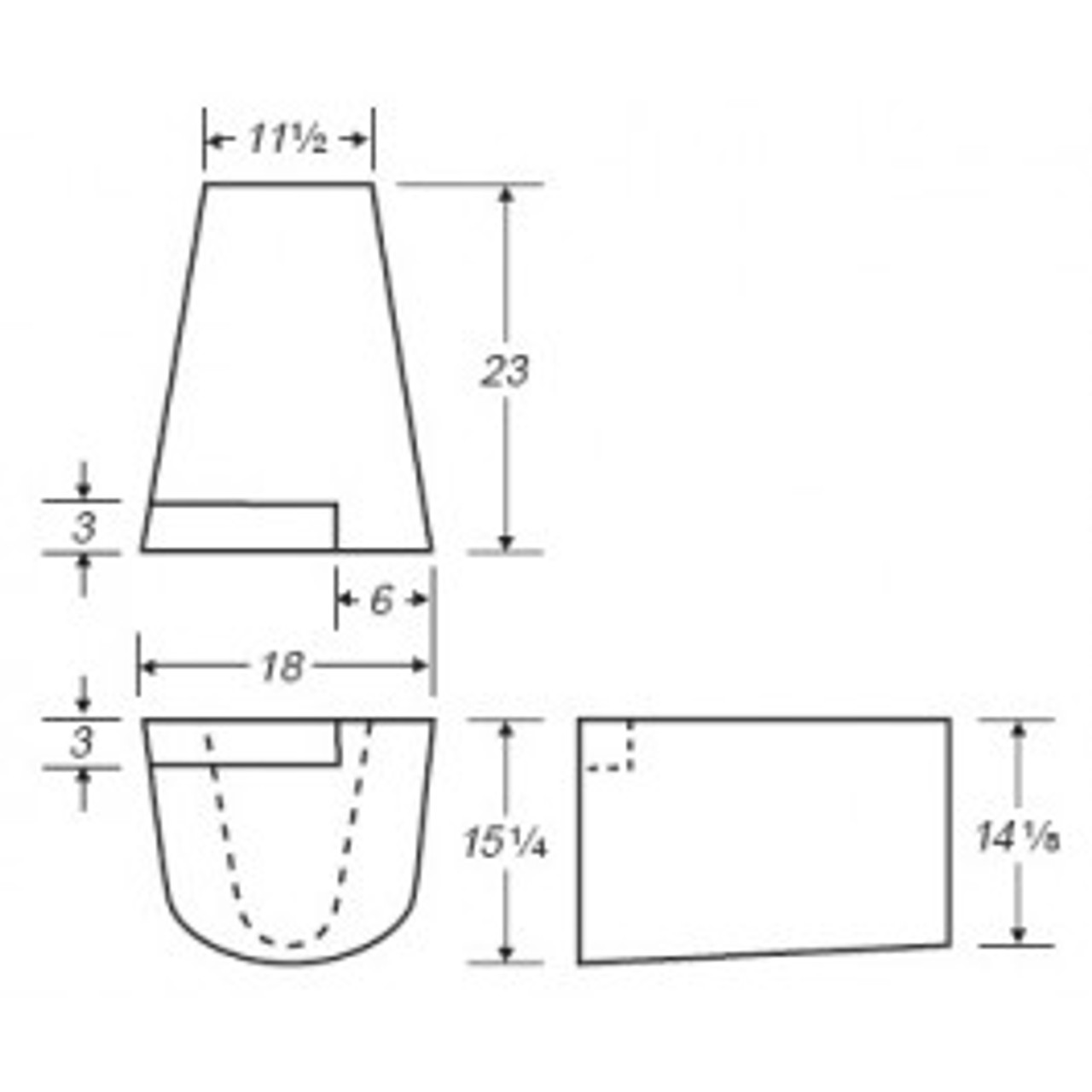 An image of a 210 Gallon RV Fresh Water Tank | B302