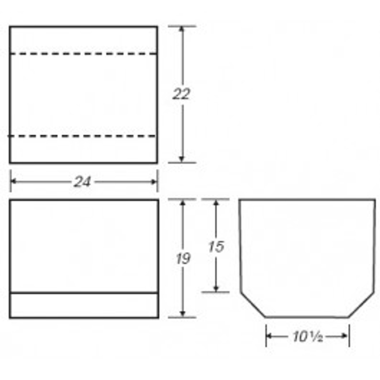 An image of a 42 Gallon Marine Holding Tank | B443