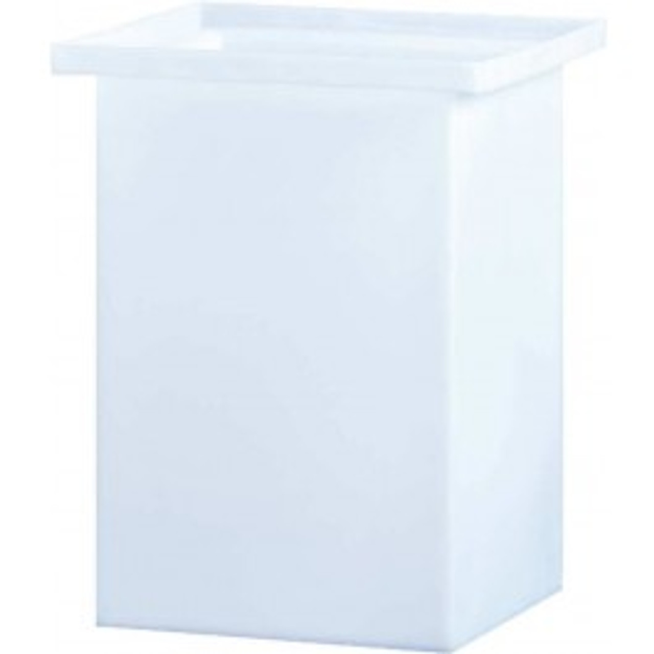An image of a 18 Gallon PE Chem-Tainer White Rectangular Open Top Tank | R121230A