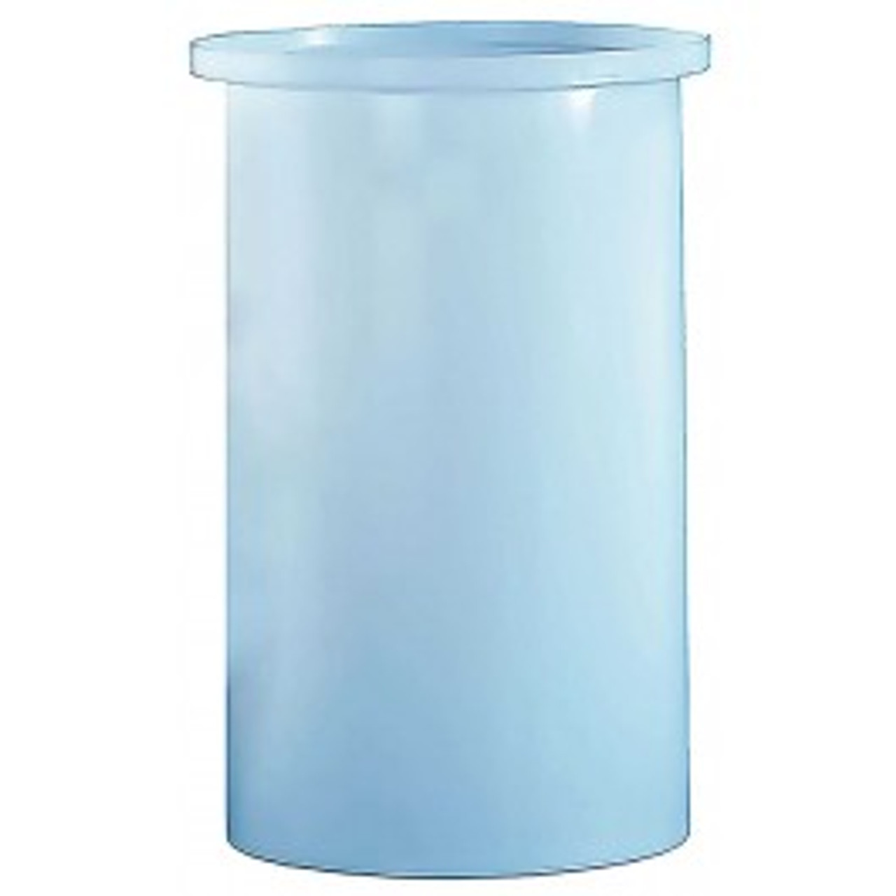 An image of a 55 Gallon PE Chem-Tainer White Cylindrical Open Top Tank | TC2236AA
