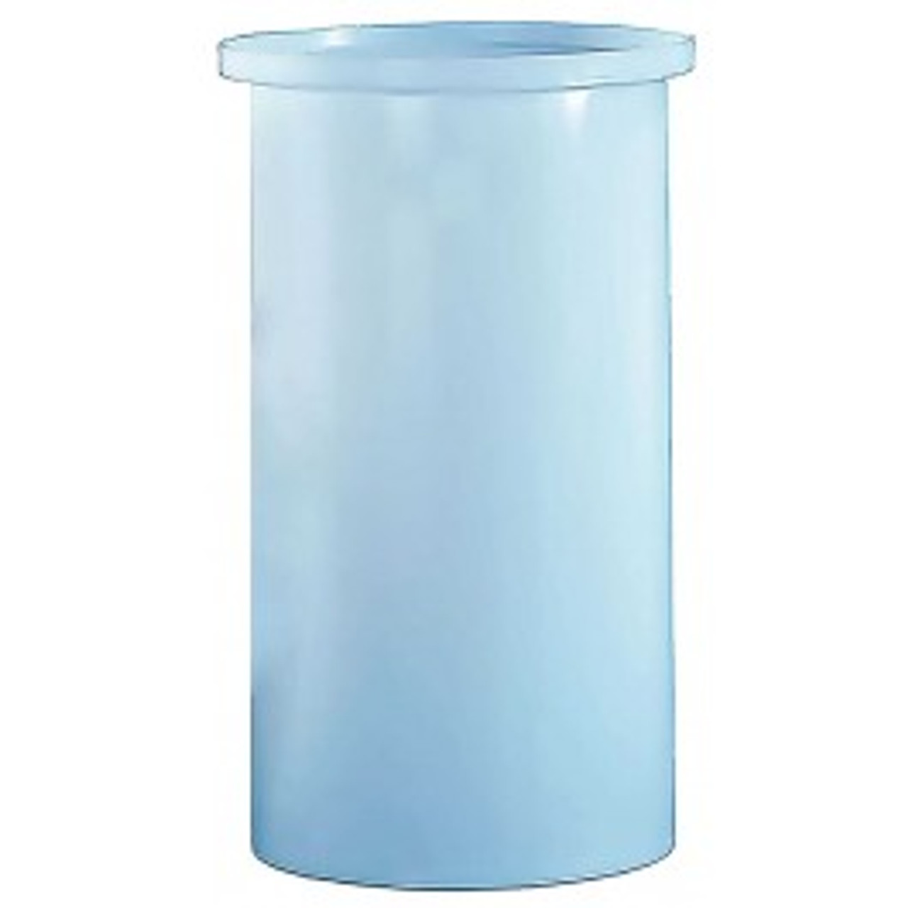 An image of a 65 Gallon PE Chem-Tainer White Cylindrical Open Top Tank | TC2240AA