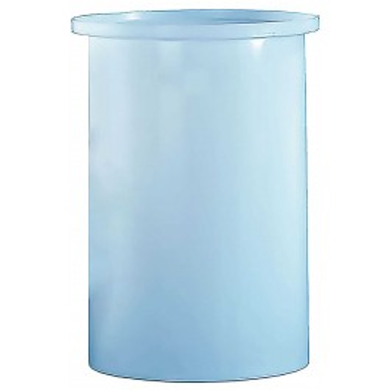 An image of a 70 Gallon PE Chem-Tainer White Cylindrical Open Top Tank | TC2436AA