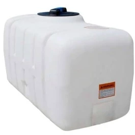 An image of a 100 Gallon White Ribbed PCO Tank | 42835