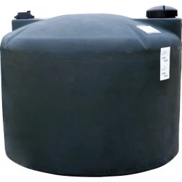 An image of a 120 Gallon Norwesco Black Plastic Vertical Water Storage Tank | 43858