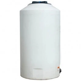 An image of a 165 Gallon Norwesco White Vertical Storage Tank | 40281