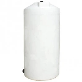 An image of a 250 Gallon Norwesco White Vertical Storage Tank | 41854