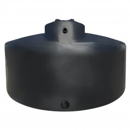 An image of a 550 Gallon Norwesco Black Plastic Vertical Water Storage Tank | 40703