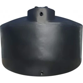 An image of a 5000 Gallon Norwesco Black Plastic Vertical Water Storage Tank | 40943