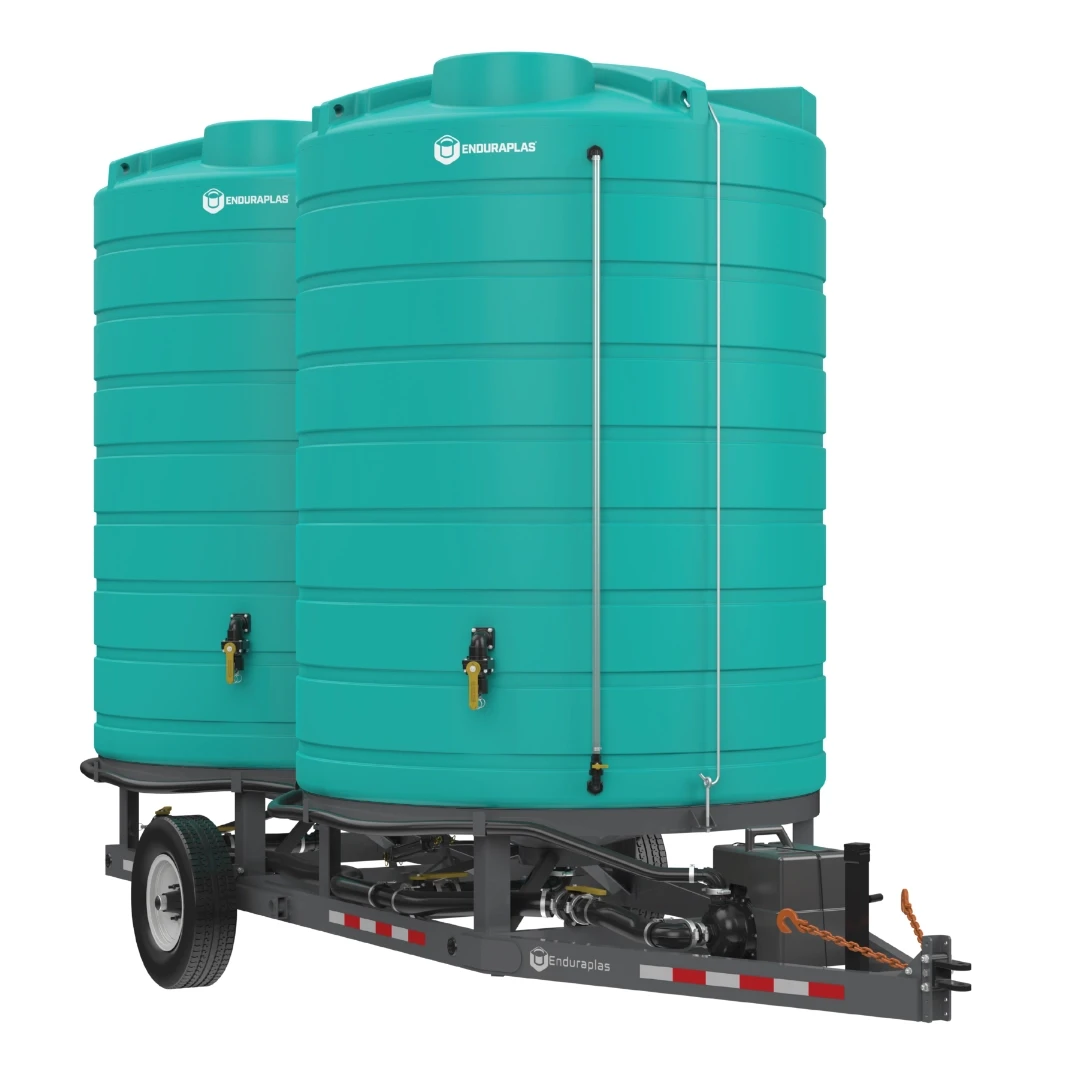 double cone storage trailer 3d render