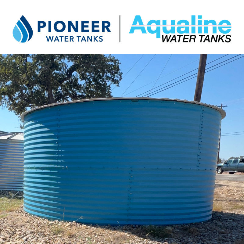 Aqualine Corrugated Steel Water Tank | 24,500 Gallon | Dome Roof