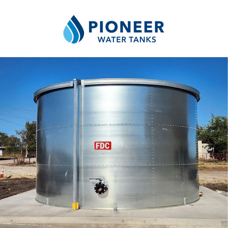 Pioneer flat panel steel water tank, G90 panel wall detail