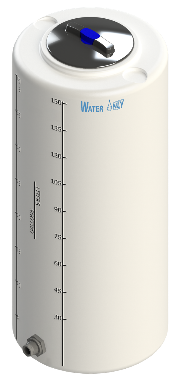 40 Gallon Peabody ProChem Potable Water Tank with Bulkhead Fittings