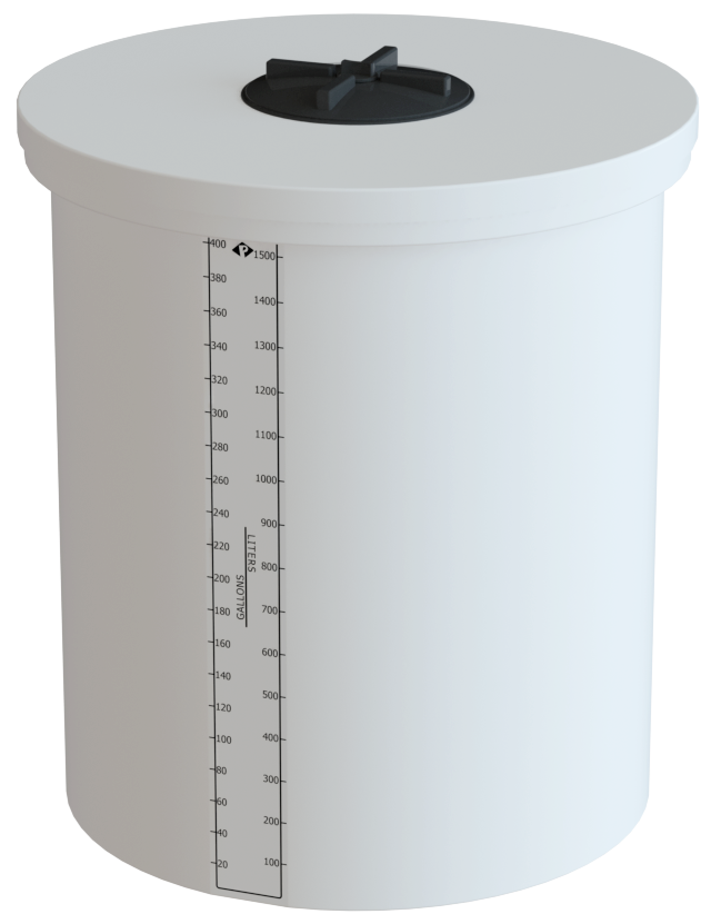 400 Gallon Peabody ProChem Solid Top Process Chemical Tank (47 in Dia)