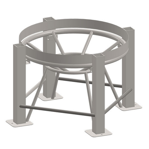 Peabody Stand for 101 Gallon ProChem 60 Degree Cone Bottom Tank - Without Agitator Bracket, Stainless Steel