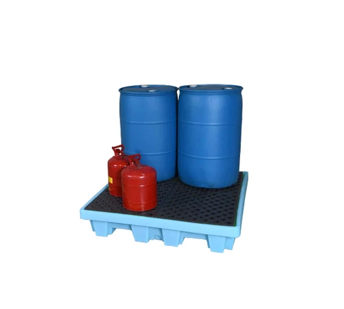 UltraTech Fluorinated Spill Pallet, 4 drums