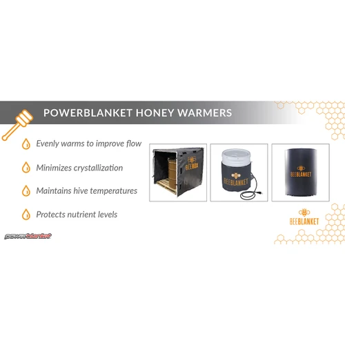 Powerblanket Bee Blanket Bulk Honey Warmer, 36" x 48" x 48", Fixed Temp 100°F
