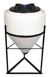 80 Gallon Norwesco Inductor Cone Bottom Tank | 32" x 37"
