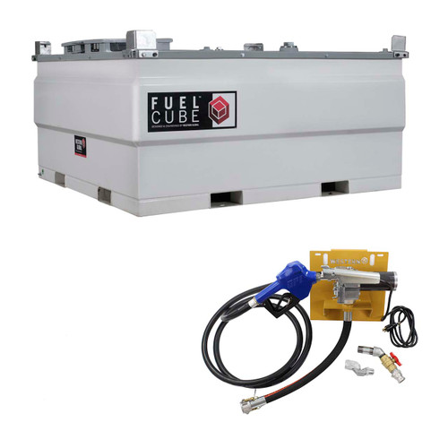 FuelCube 1018-Gal Diesel Tank – 115V Pump & Gauge Kit