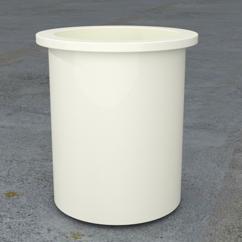 7 Gallon PE & PP, Open Top, Flat Bottom Cylindrical Tank | TC1021AA | TC1021AB