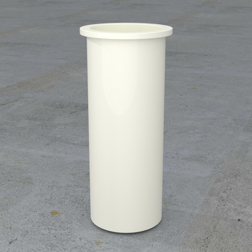 25 Gallon PP, Open Top, Flat Bottom Cylindrical Tank | TC1440AB