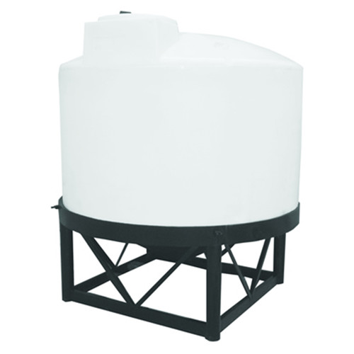 100 Gallon Chem-Tainer Cone Bottom Tank with Poly Stand | TC3148JP