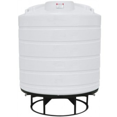550 Gallon Enduraplas Natural White Full Drain Cone Bottom Tank with Stand | THC00550KW