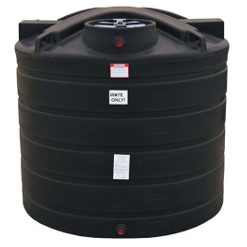 1550 Gallon Enduraplas Black Vertical Water Tank | TLV01550B