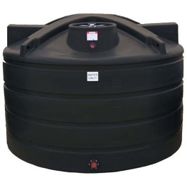 1650 Gallon Enduraplas Black Vertical Water Storage Tank | TLV01650B