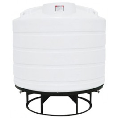 1550 Gallon Enduraplas Natural White Full Drain Cone Bottom Tank with Stand | THC01550KW