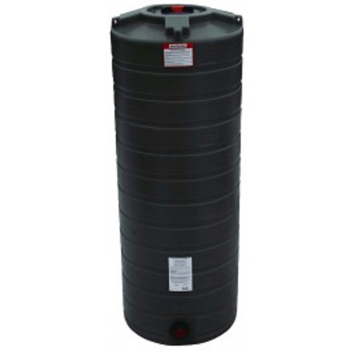 200 Gallon Enduraplas Black Vertical Water Tank | TLV00200B
