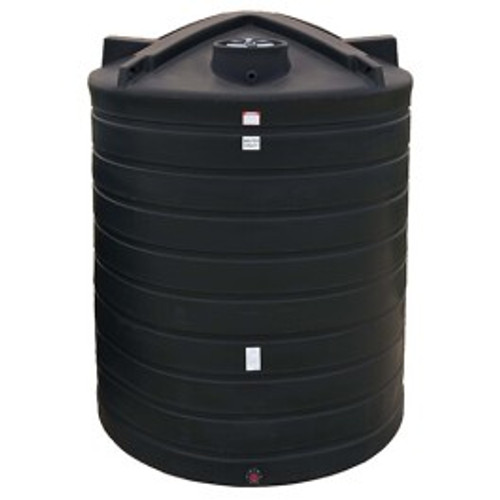 10000 Gallon Enduraplas Black Vertical Water Tank | TLV10000B