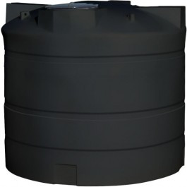 65 Gallon CRMI Black Plastic Vertical Water Storage Tank | 65VTFWB