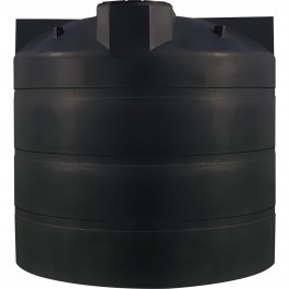 1500 Gal Vertical Water Tank | CRMI Black Plastic