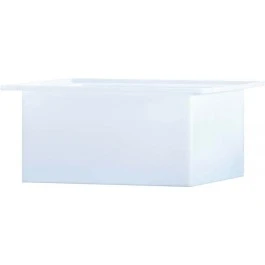 5 Gallon PP Ronco White Rectangular Open Top Tank | 14X10X10PP
