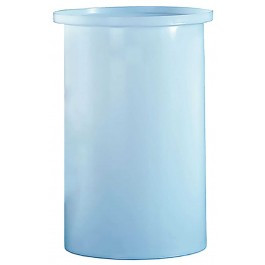 150 Gallon PP Ronco White Cylindrical Open Top Tank | 150PP